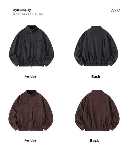 Japanese Retro Deconstructed Stand Collar Hunting Cargo Jacket – Loose Drop Shoulder for Men | Japanese vintage | yamalin clothes | Yamalinclothes