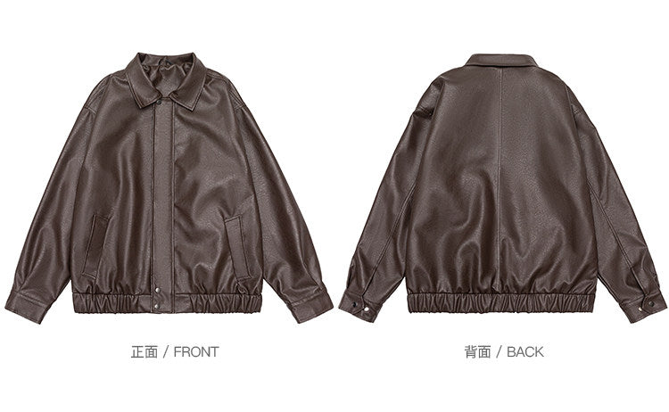 American Vintage Warm Earth-Tone Cargo Jacket – Relaxed Men's Spring Autumn Coat