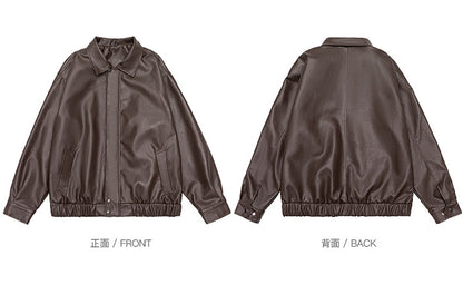 American Vintage Warm Earth-Tone Cargo Jacket – Relaxed Men's Spring Autumn Coat
