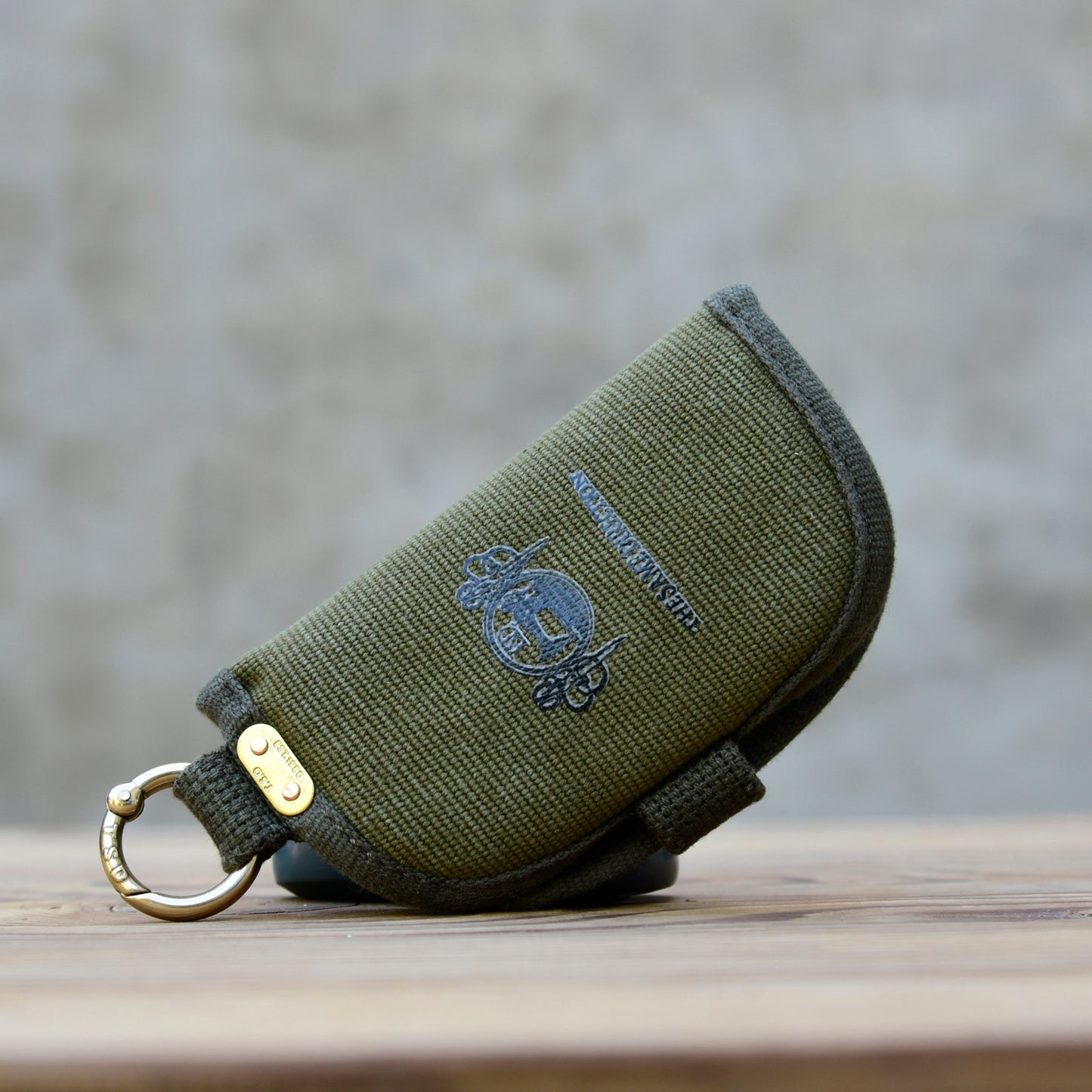 Vintage Canvas Key Pouch – Brass Hardware Artisan Gift – Japanese vintage | yamalin clothes | Yamalinclothes