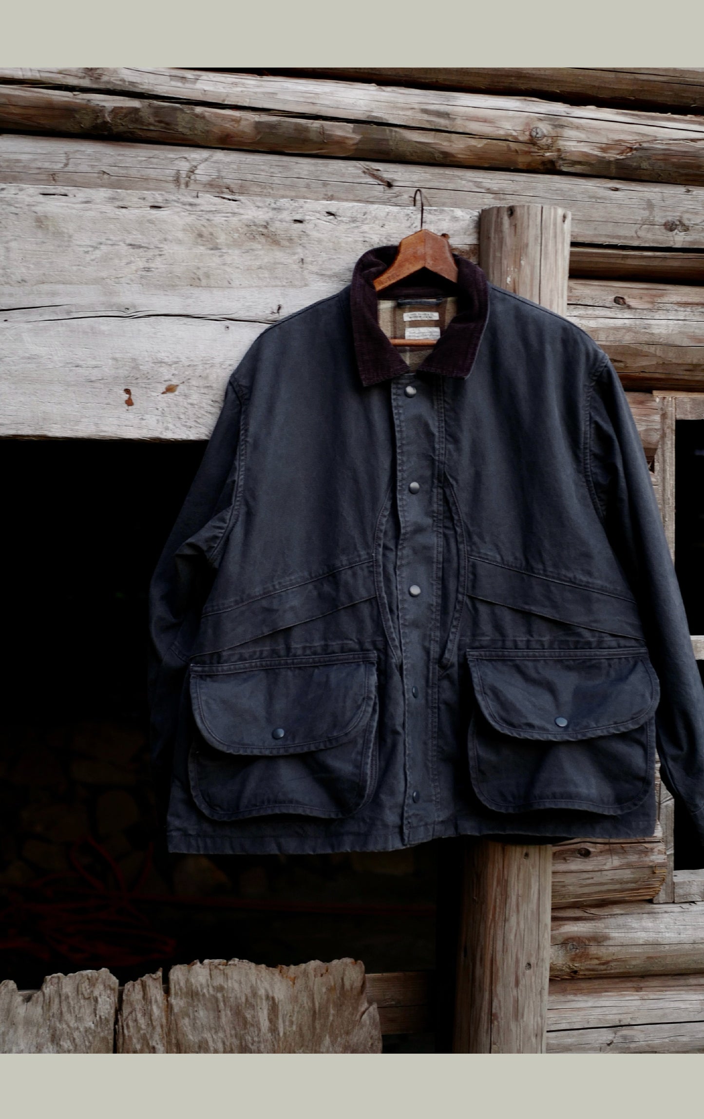 FW25 USAGE Hunting Jacket - Yamalin Heavy Year Washed Cotton Barn Hunting Silhouette Jacket