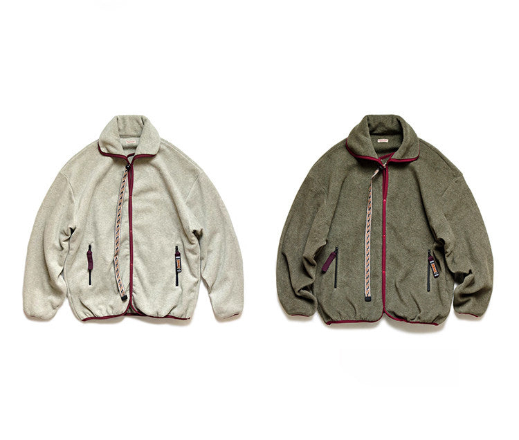 21AW polar fleece embroidered long sleeve jacket | Japanese vintage | yamalin clothes | Yamalinclothes