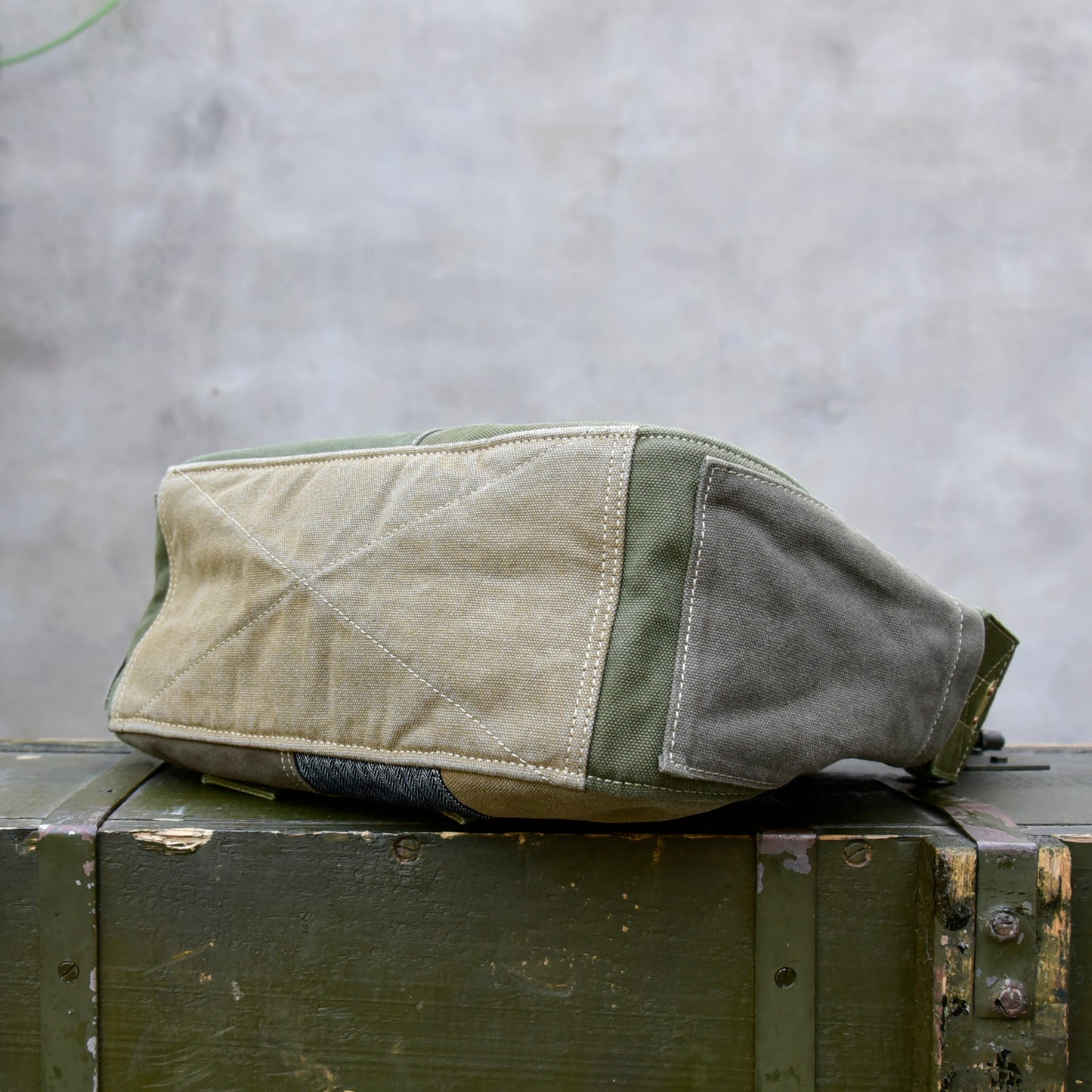 صناعة ثقيلة، قماش سميك، وصلات قماش بايجيا، حقيبة كتف واحدة، حقيبة كروس، حقيبة بائع جرائد، حقيبة كاجوال للرجال والنساء 8700