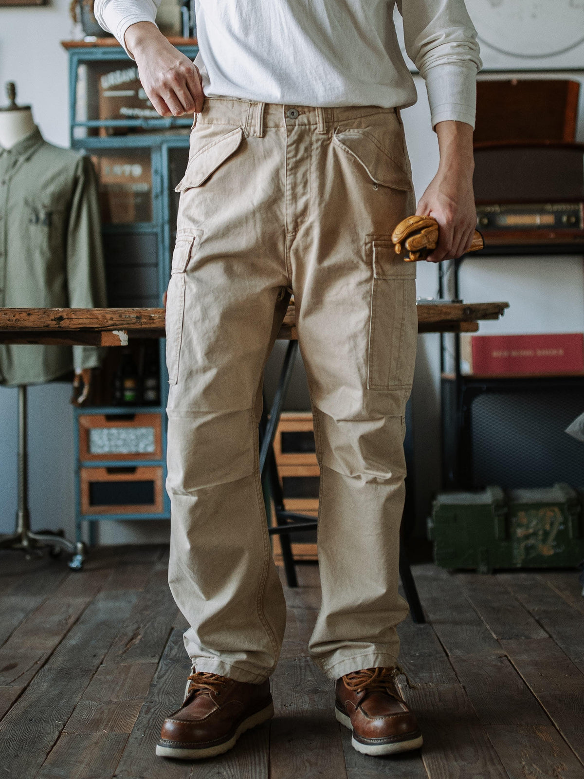 Indigo Washed Tactical Cargo Pants – American Retro Military Pocket Unisex – Pants | japanese streetwear | vintage workwear | unisex | Yamalinclothes