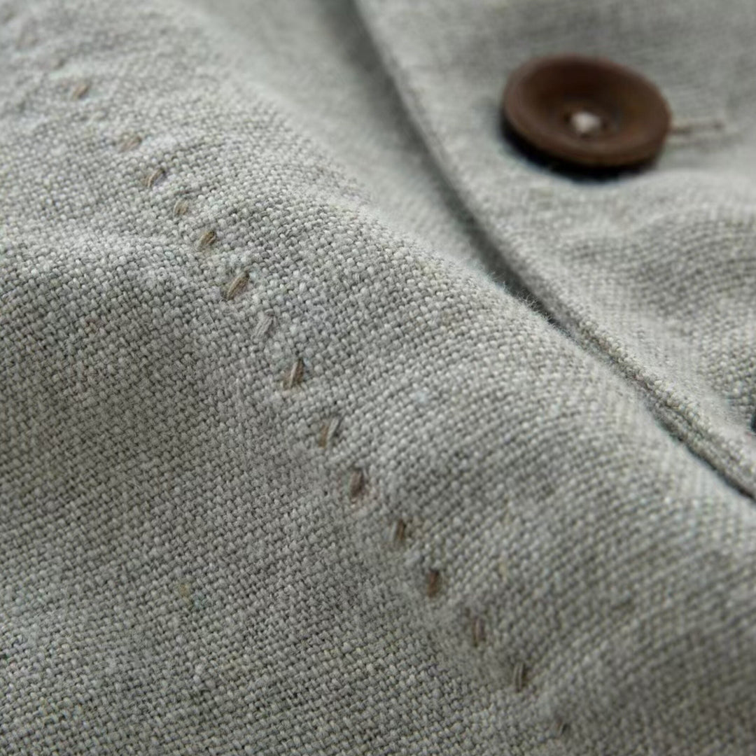 Textured linen suit jacket | Japanese vintage | yamalin clothes | Yamalinclothes