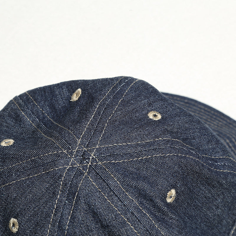Retro Denim Bucket Hat – Japanese Vintage Unisex