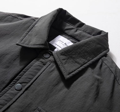 Quilted Lapel Jacket – Windproof Waterproof Oversized Unisex Cotton Padded Coat