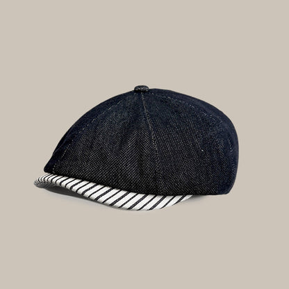 Washed Denim Painter Hat – Niche Unisex Japanese Casual