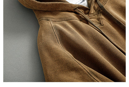 Heavyweight Washed Hooded Sweatshirt Jacket – Japanese Vintage Loose Unisex – Hoodies | japanese streetwear | vintage workwear | unisex | Yamalinclothes