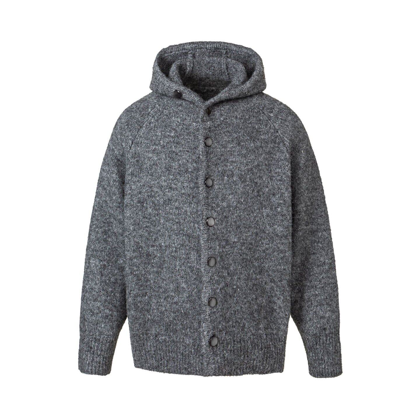 Vintage Hooded Knit Cardigan – Loose Unisex Lazy Style – Japanese vintage | yamalin clothes | Yamalinclothes