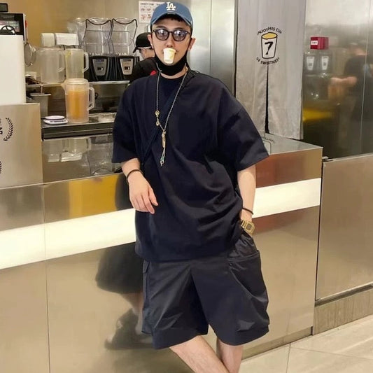 Japanese Heavyweight 320g T-Shirt - City Boy Summer Crew Neck Tee