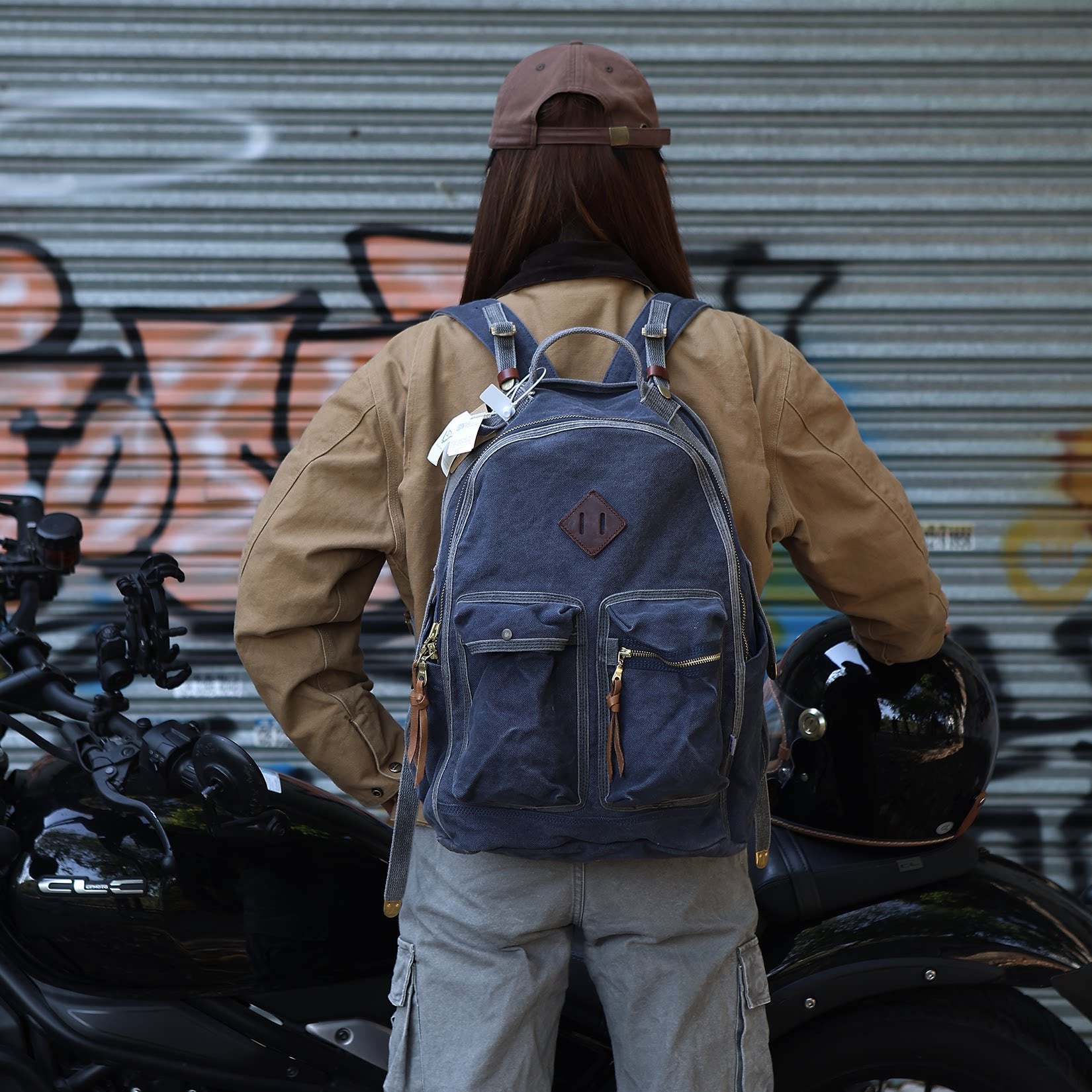 WWII Military Canvas Backpack – 20oz Heavyweight Vintage – Japanese vintage | yamalin clothes | Yamalinclothes