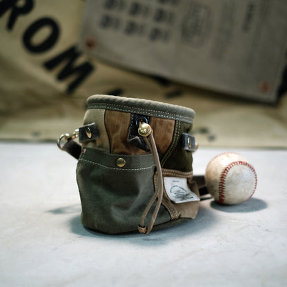 Heavy Military Canvas Patchwork Bucket Bag – Handmade Vintage Crossbody Shoulder Bag | Japanese vintage | yamalin clothes | Yamalinclothes