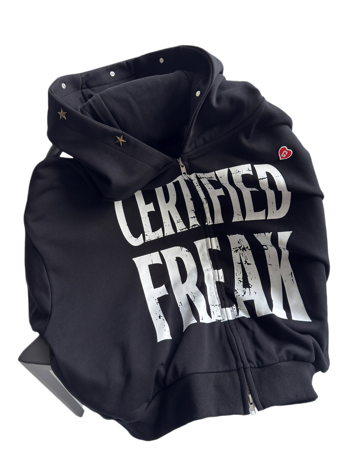 Star Rivet Print Zip Hoodie – Oversized Unisex Streetwear – Japanese vintage | fall outfits 2026 | fall winter outfits | classy winter outfits | lazy comfy outfits | japanese streetwear | vintage workwear | yamalin clothes | Yamalinclothes
