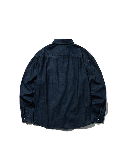 Denim Shirt – Washed Finish & Button Chest Pocket | Yamalinclothes