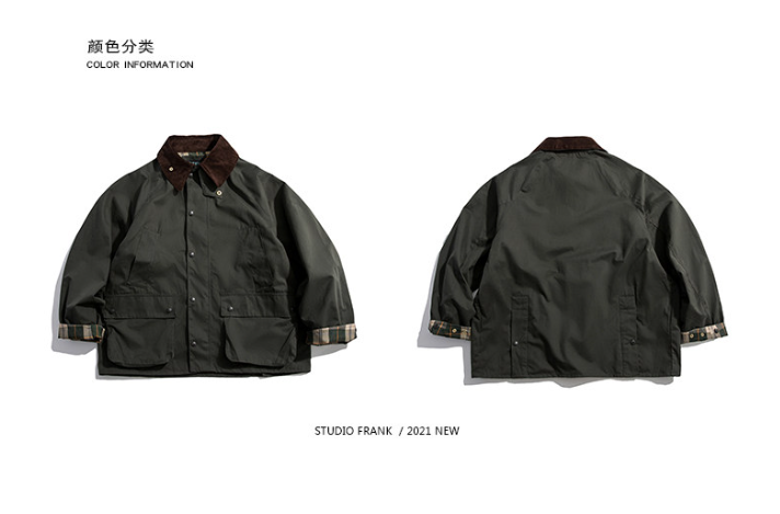 American Retro Military Hunting Jacket – Loose Lapel Drop Shoulder Casual Coat for Men – Japanese vintage | yamalin clothes | Yamalinclothes