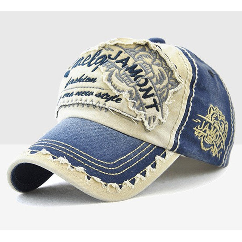 Tiger Embroidery Cotton Baseball Cap – Adjustable Unisex