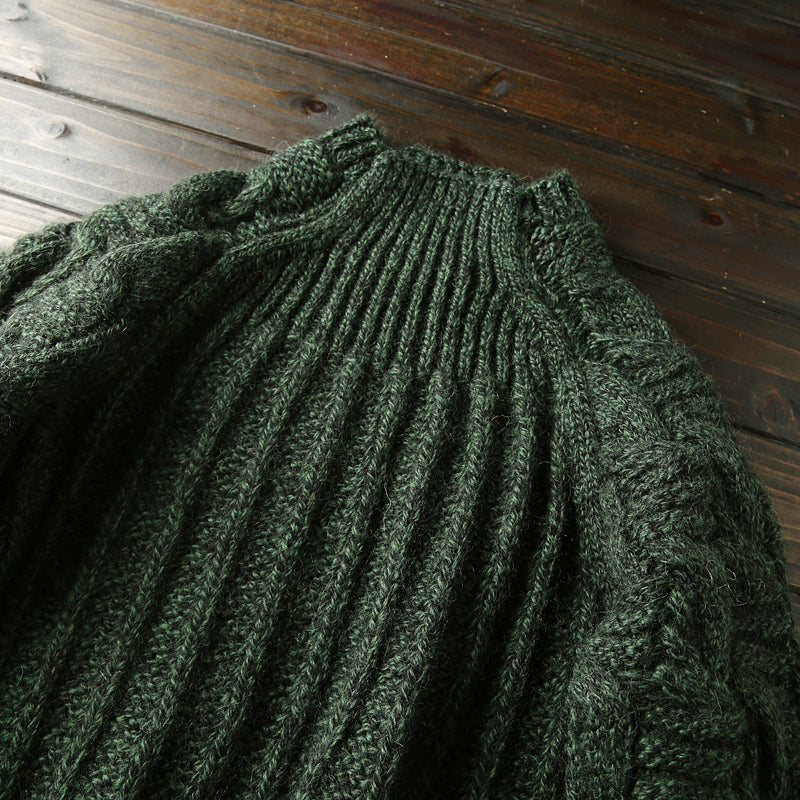 Heavy and rare! High gram full wool! Italian single foreign trade men's half turtleneck thicke ned sweater winter