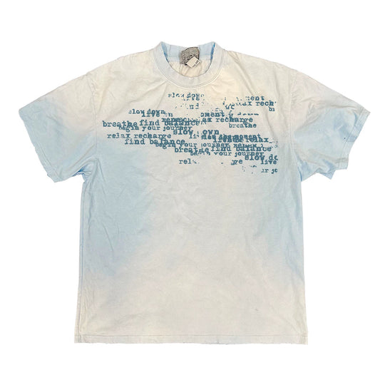 Graphic T-Shirt – Faded Typography & Dip-Dye Finish | Yamalinclothes