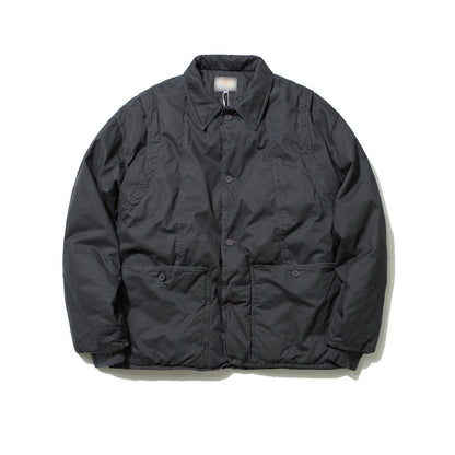 Vintage Workwear Padded Cotton Jacket – Lapel Pocket Men – Japanese vintage | yamalin clothes | Yamalinclothes