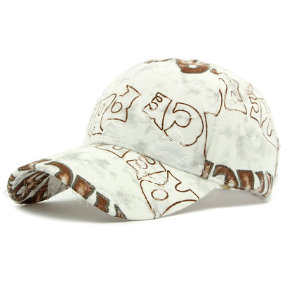 Washed Distressed Hard Brim Baseball Cap – American Retro Ripped Unisex – cap | japanese streetwear | vintage workwear | unisex | Yamalinclothes
