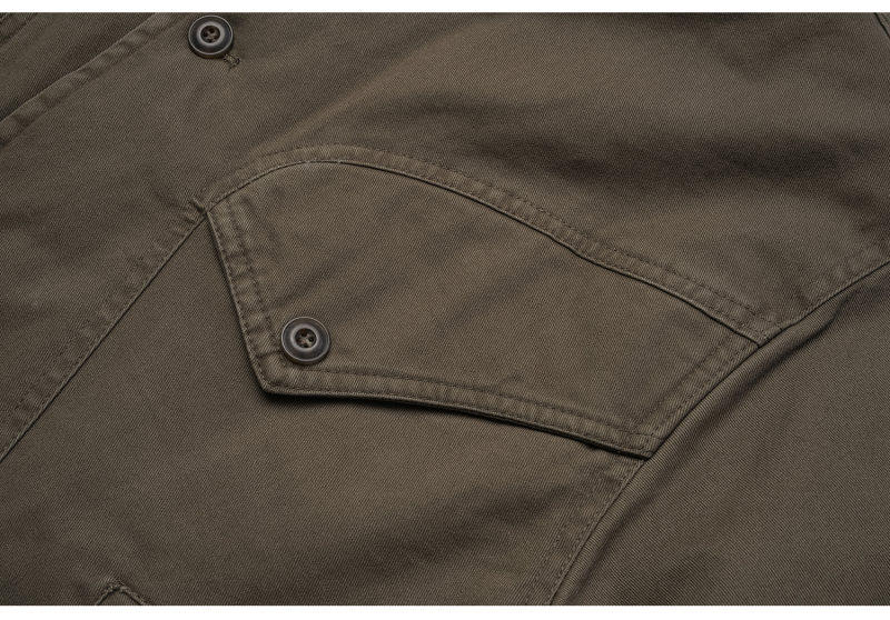 Detroit Cropped Padded Jacket – Vintage Workwear Cotton Barn Coat for Men Winter | Japanese vintage | yamalin clothes | Yamalinclothes