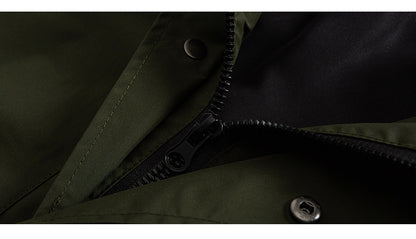 Japanese Retro Swallowtail Hooded Trench Coat – Mid-Length Loose Unisex Spring