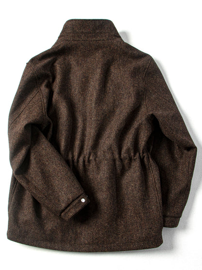 Wool Blend Safari Jacket – Drawstring Waist | Yamalinclothes
