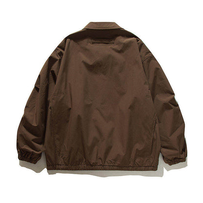 Coach Jacket – Snap Front & Drawstring Hem | Yamalinclothes