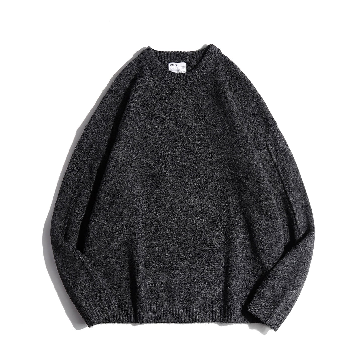 Japanese Vintage Knit Sweater – Unisex Collegiate Maillard