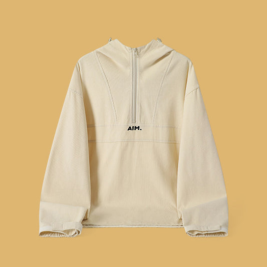 Japanese Corduroy Hoodie – Solid Color Oversized Unisex Streetwear Sweatshirt