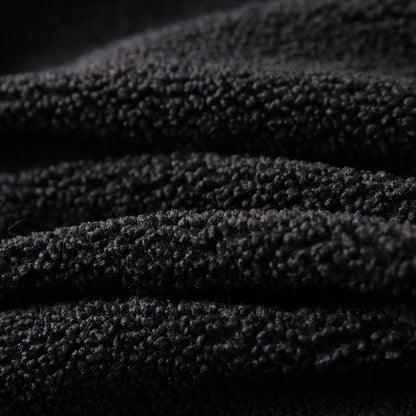 Men's Plus Size Stand Collar Down Jacket - Export Overstock Thickened Lamb Wool Particle Fleece Winter Coat