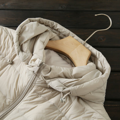 Men's Export Overstock Lightweight Hooded Down Jacket - Autumn Winter Warm Short Cold-Proof Coat