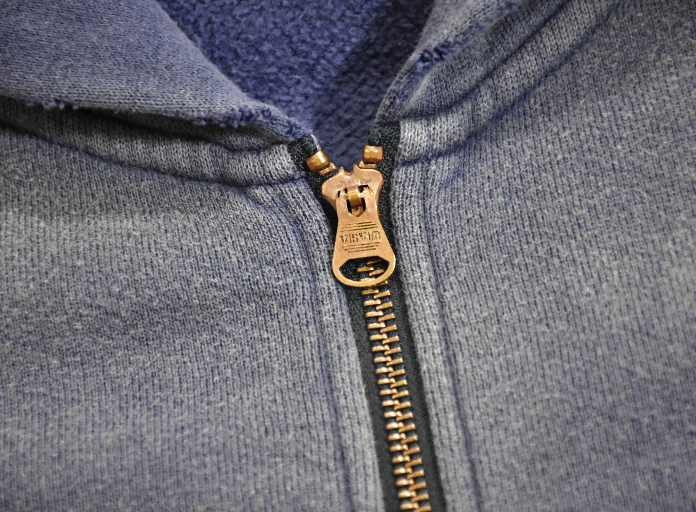 Japanese Trend All-Cotton Washed Vintage Distressed Zipper Hoodie