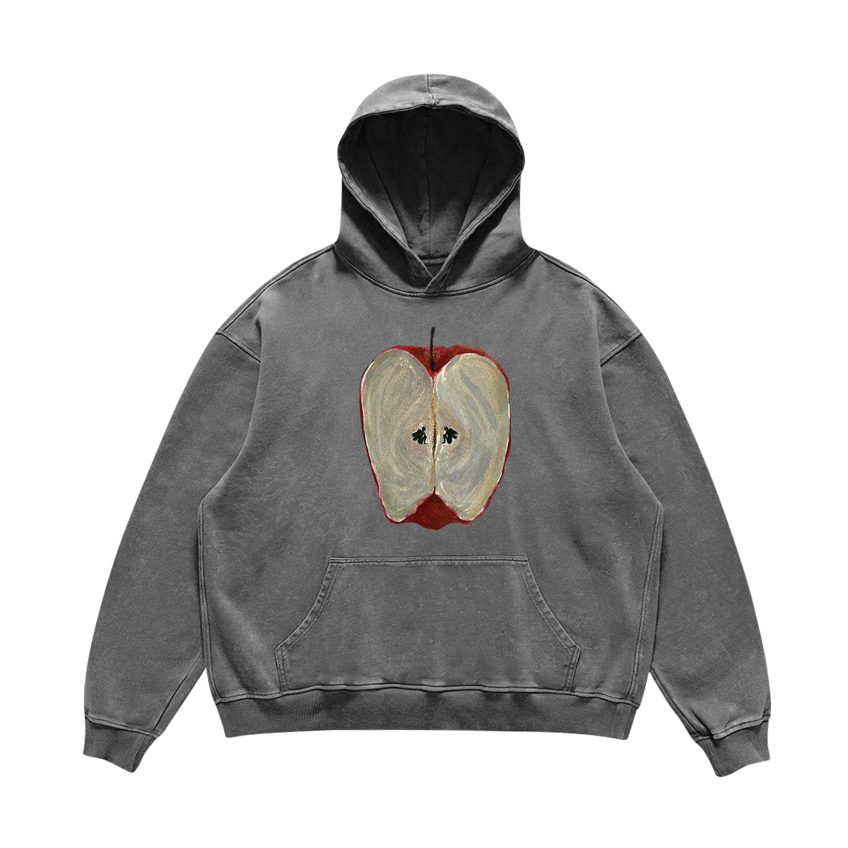 Wang Youbing Studio “Heartfelt Goods” Heavy Loose Hoodie – High-Street Couple Oversized Sweatshirt