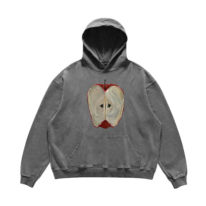 Wang Youbing Studio “Heartfelt Goods” Heavy Loose Hoodie – High-Street Couple Oversized Sweatshirt