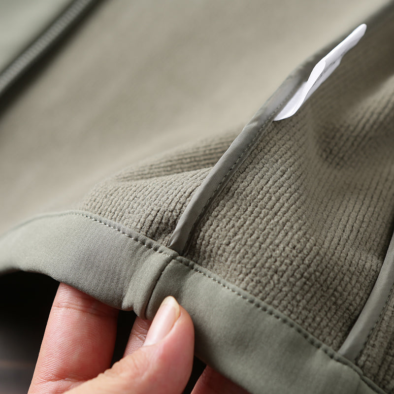 Men's Plus Size European American Style Soft Shell Jacket - Autumn Winter Windproof Waterproof Fleece Coat