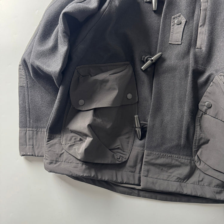 Japanese Retro Plaid Wool Hooded Coat - Thickened Warm Winter Jacket