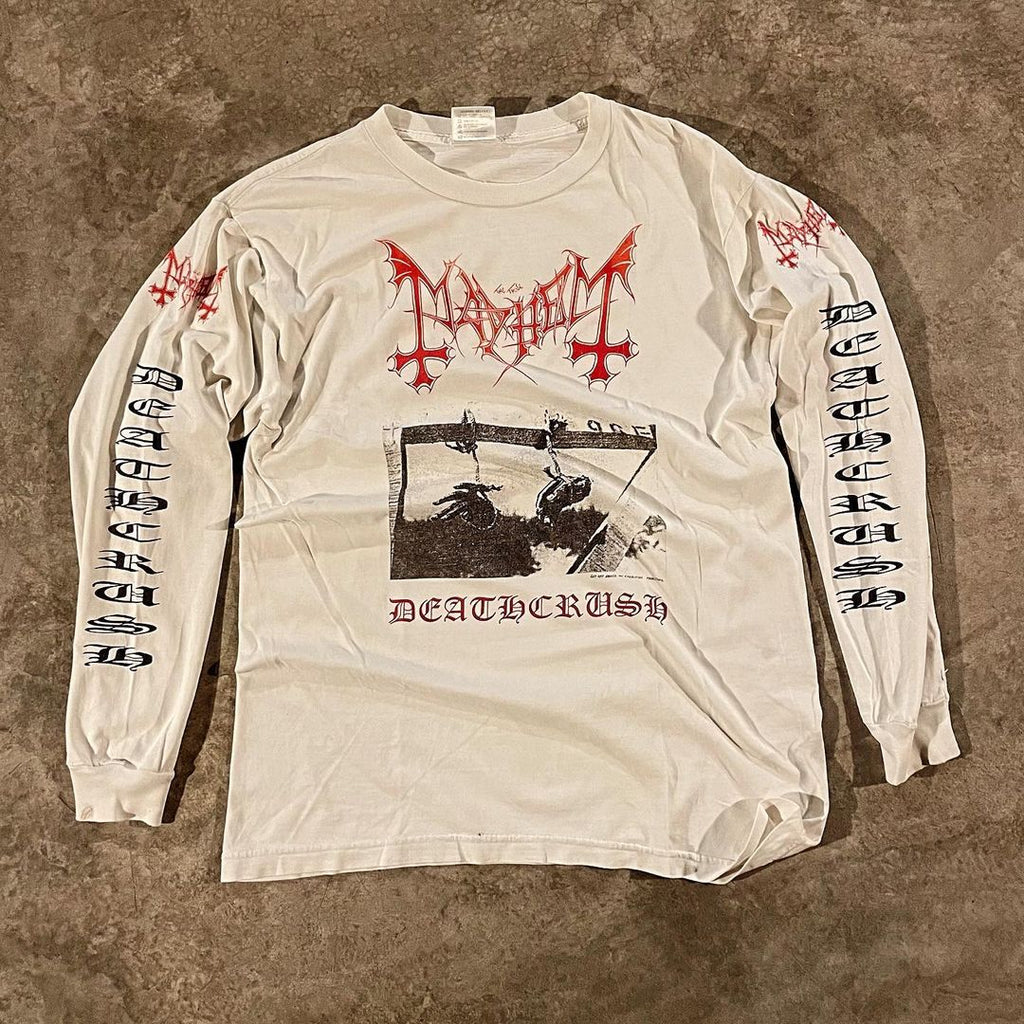 Mayhem Metal Band Deathcrush Album Cover Versatile European and American Style Long Sleeve T-Shirt