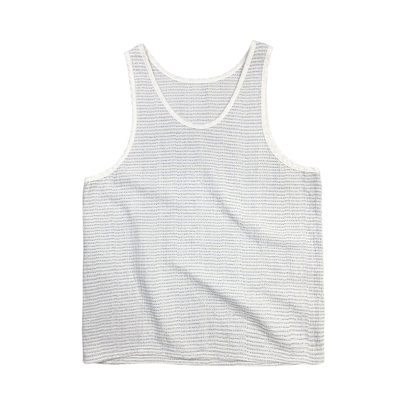 Original Japanese Style Lightweight Light-Colored Fashion Thin Vest Vintage Loose Casual Sashiko Trendy Tank Top