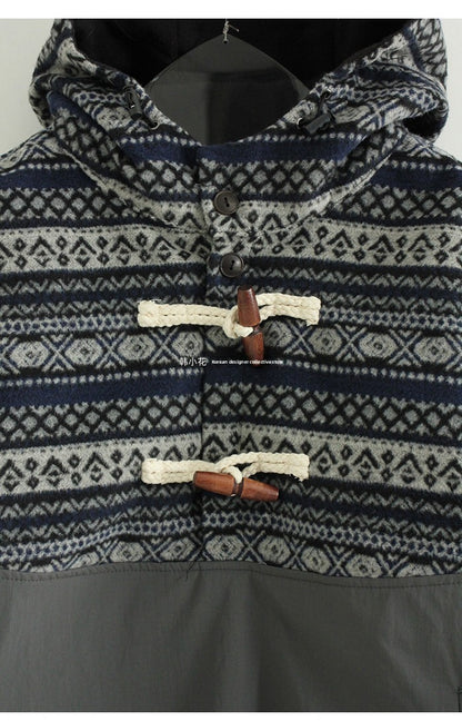 Nordic Toggle Button Hooded Anorak - 25AW Winter Jacket (Unisex)