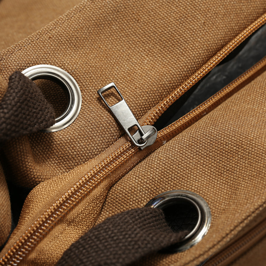 2025 New American Style Workwear Retro Commuter Large Bag Crossbody Canvas Tote Bag Melard Color Series Tote Bag