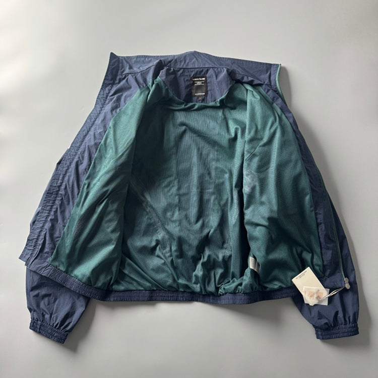 80s Retro Color-Block Mountain Jacket - Stand Collar Outdoor Coat