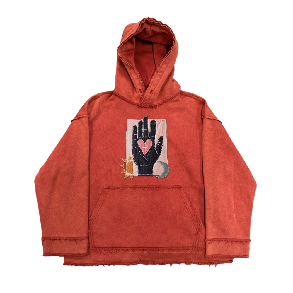 Artist Patchwork High-End Hoodie – Creative Mottled Texture Streetwear (Unisex)