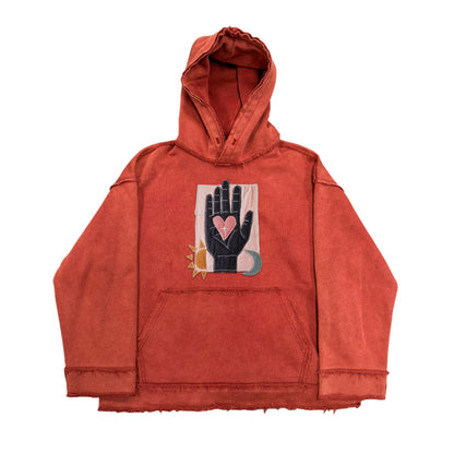 Artist Patchwork High-End Hoodie – Creative Mottled Texture Streetwear (Unisex)