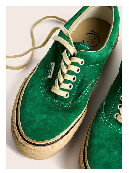 suede low-top canvas shoes Thick-soled vulcanized shoes Retro Japanese trendy men's and women's crestboard shoes 2025