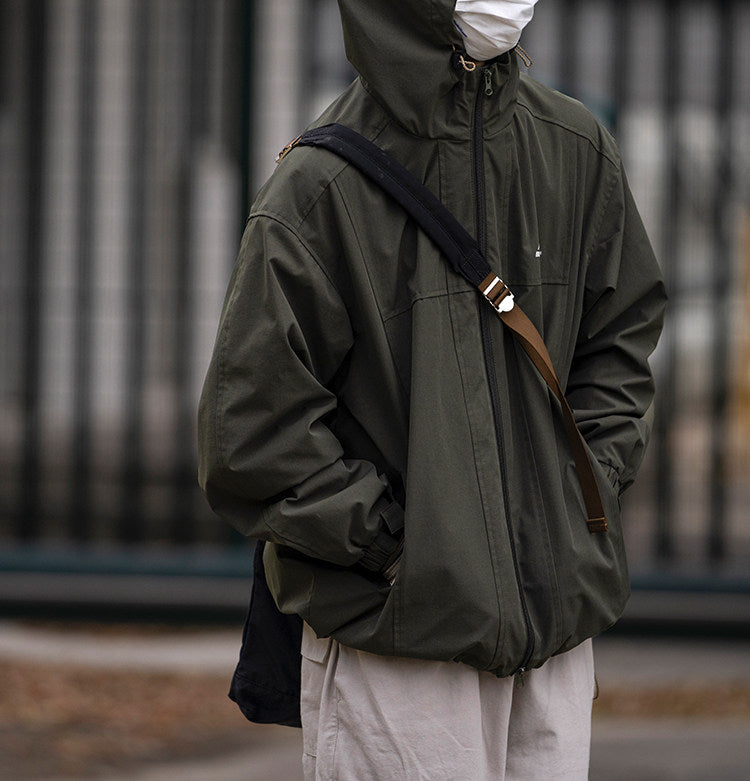 Waterproof Hooded Outdoor Workwear Jacket – Mountain Oversized Unisex