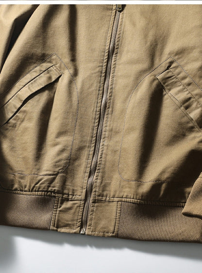 American Vintage Washed Twill Flight Jacket – Oversized Unisex