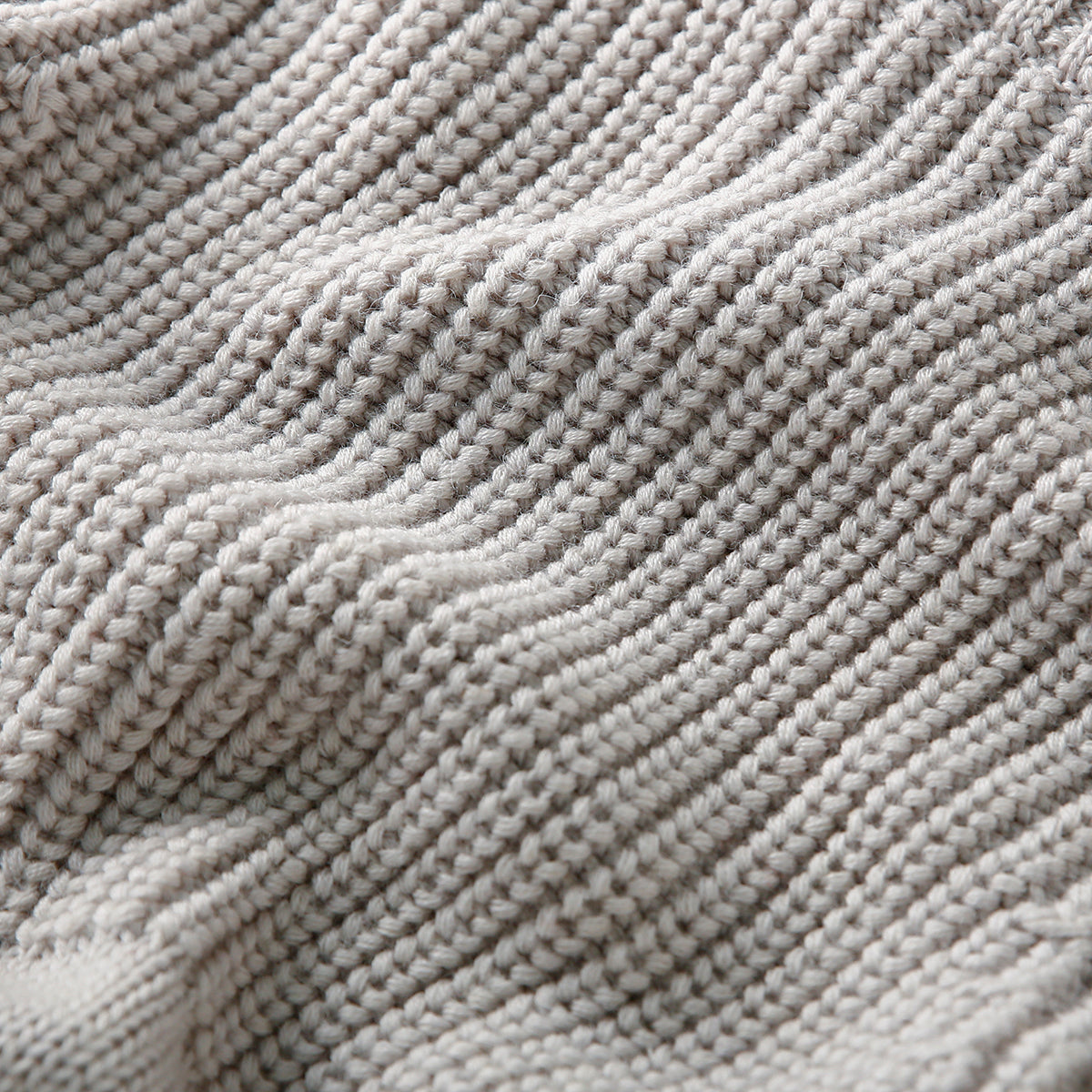 Italian Pure Wool Stand-Collar Cardigan – 100% Heavyweight Knit Sweater Jacket for Autumn/Winter