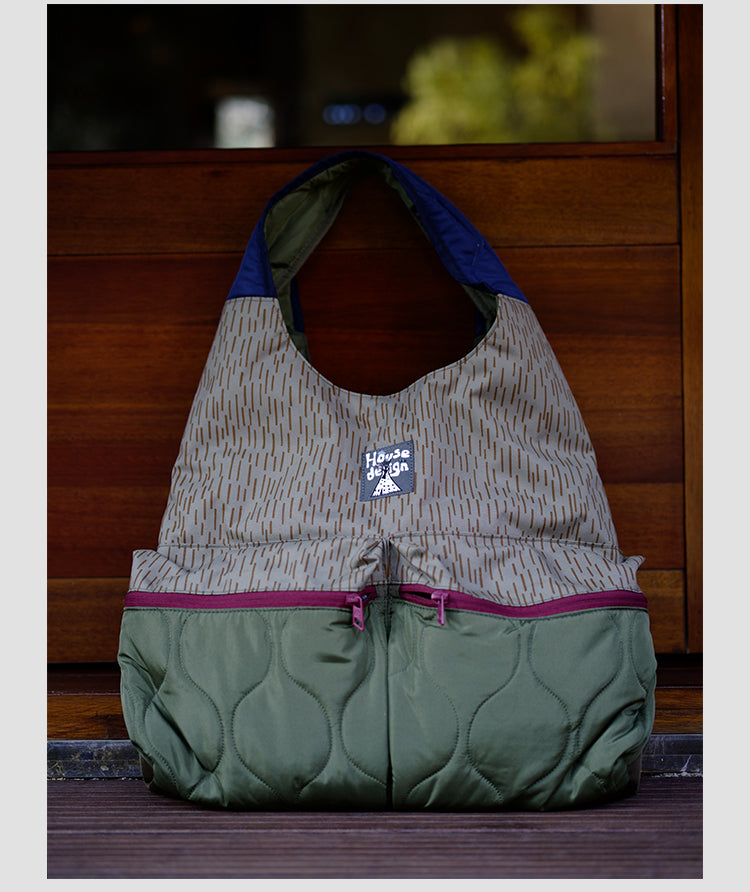 Original 2025 Spring New Retro Patchwork Design Single Shoulder Handbag Large Capacity Commuter Bag